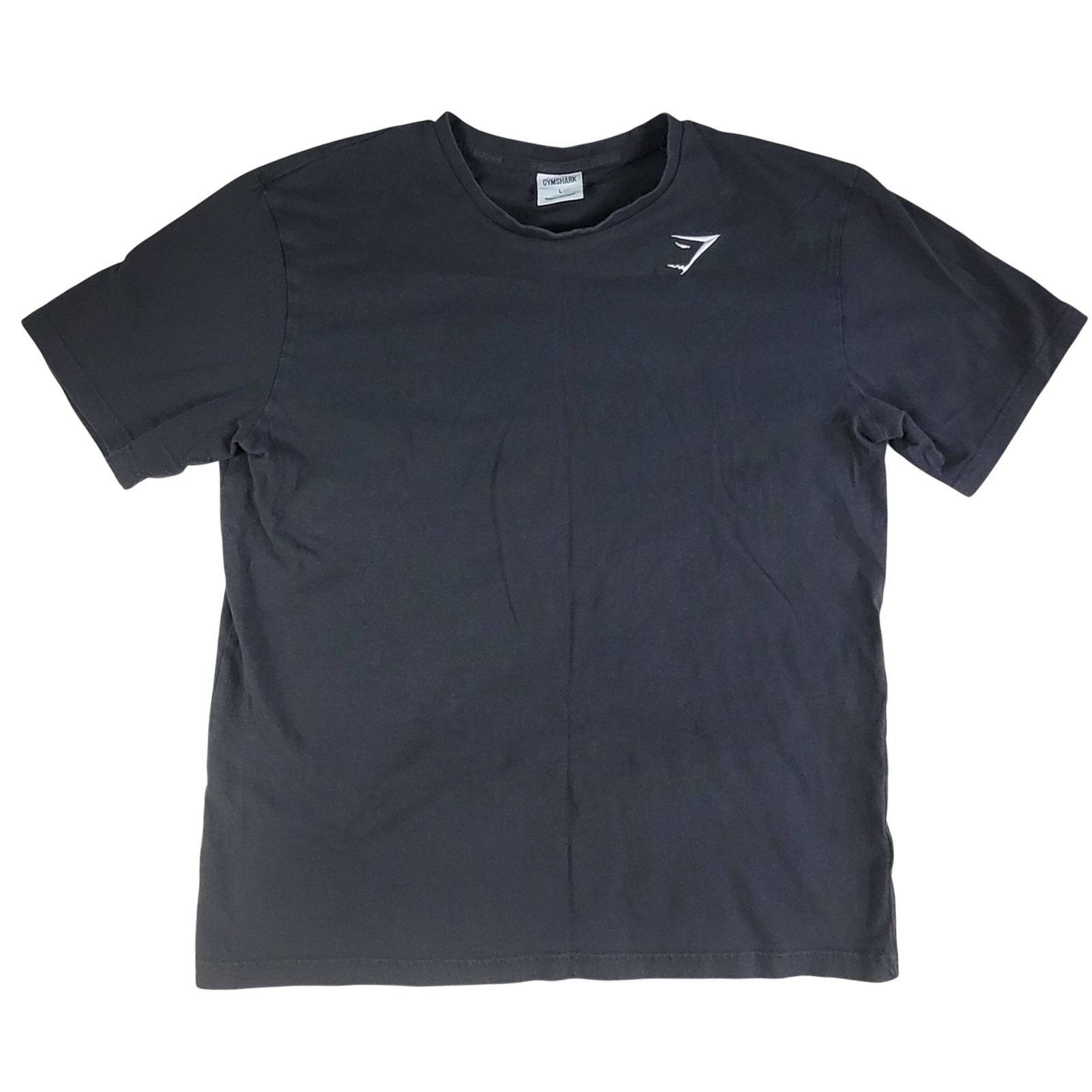 Gymshark T-Shirt Mens L Black Excellent Cotton Short Sleeve Logo A1a3j